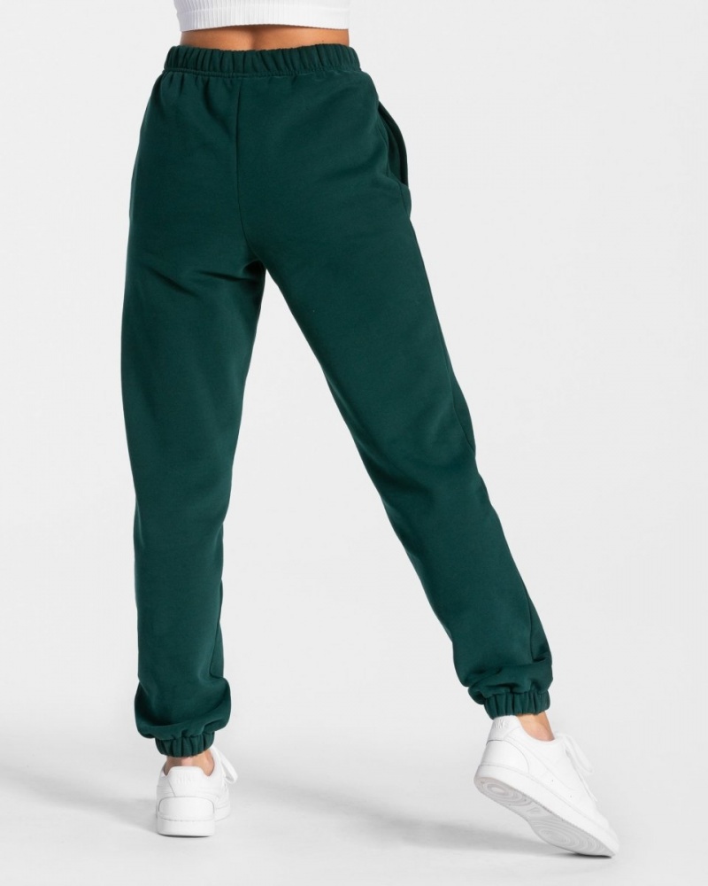 Dark Green Women's Teveo Iconic Oversized Jogger | 0581-SCAMP