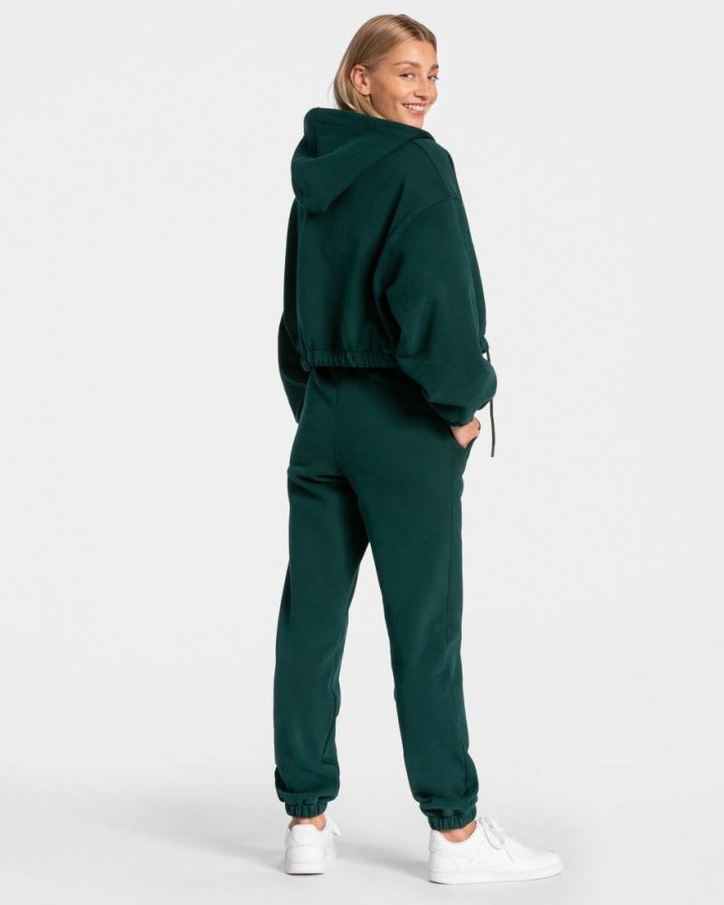 Dark Green Women's Teveo Iconic Oversized Jogger | 0581-SCAMP