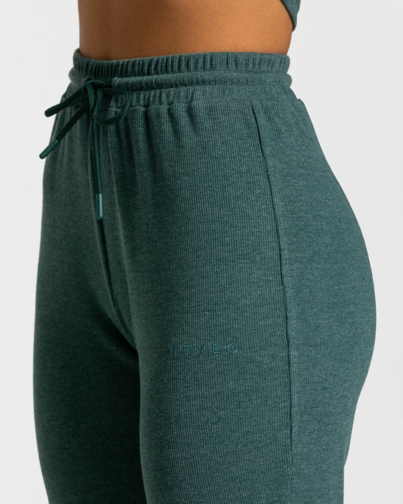 Dark Green Women's Teveo Lounge Pants | 3842-WDKUH