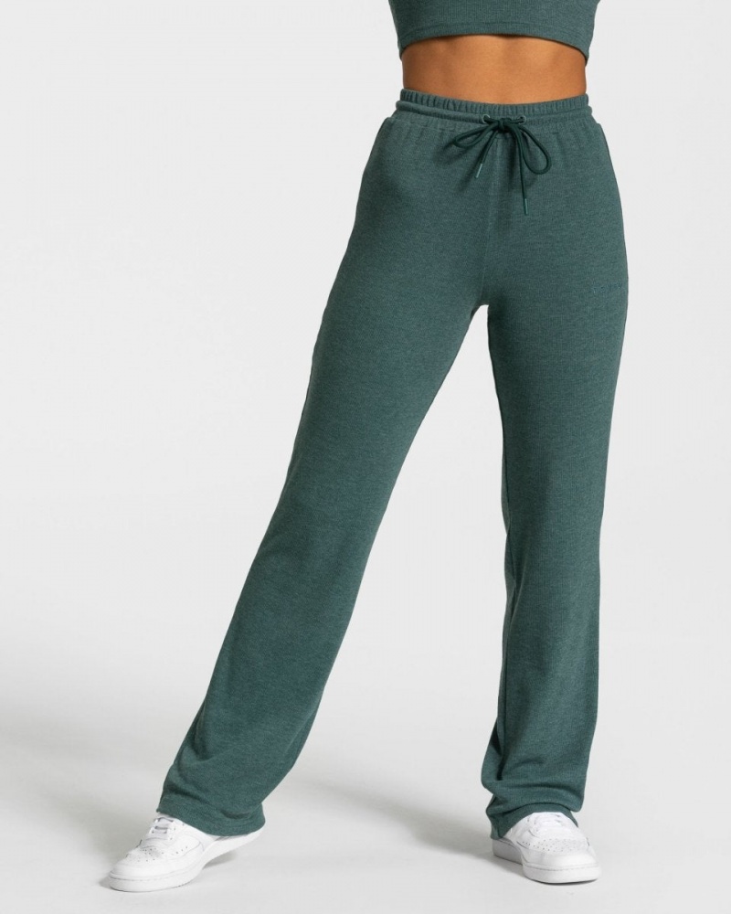 Dark Green Women\'s Teveo Lounge Pants | 3842-WDKUH