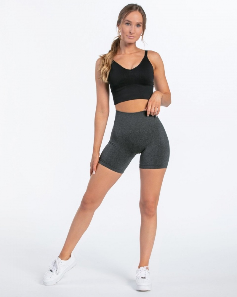 Dark Grey Women's Teveo Classy Shorts | 8402-ADFRW