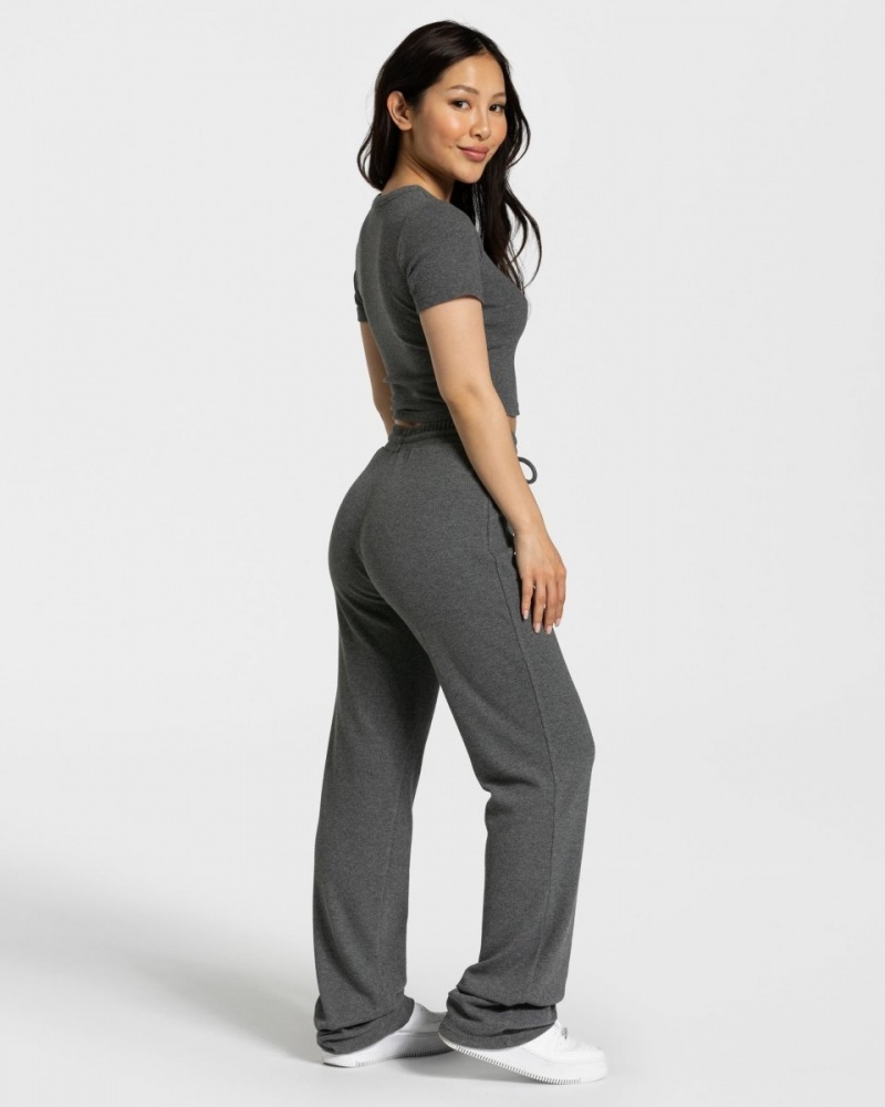 Dark Grey Women's Teveo Lounge Pants | 6745-UYOHE