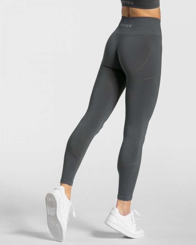 Dark Grey Women's Teveo True Leggings | 5012-TUGKJ