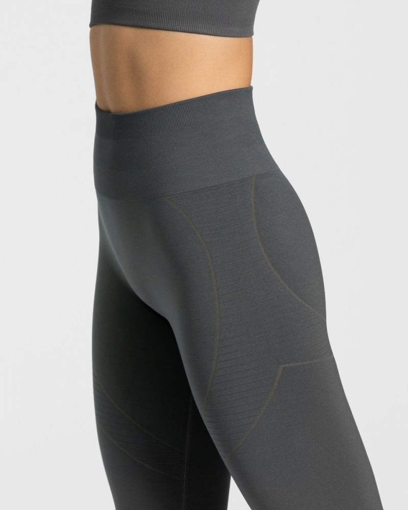 Dark Grey Women's Teveo True Leggings | 5012-TUGKJ