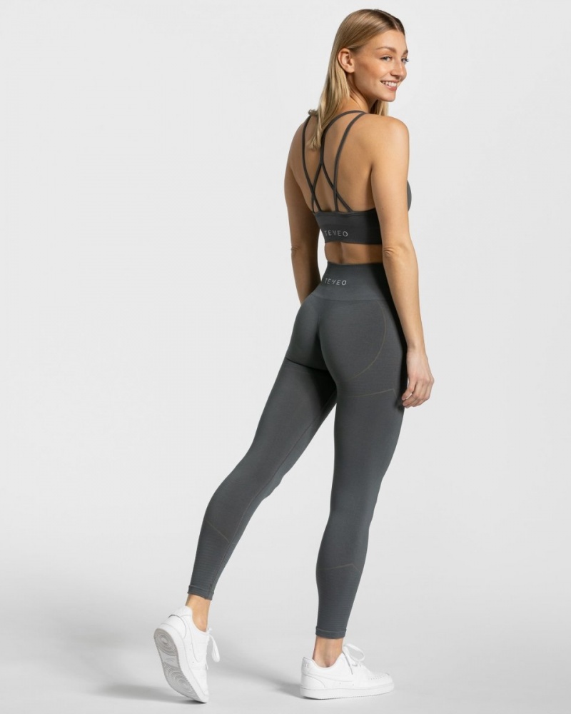 Dark Grey Women's Teveo True Leggings | 5012-TUGKJ