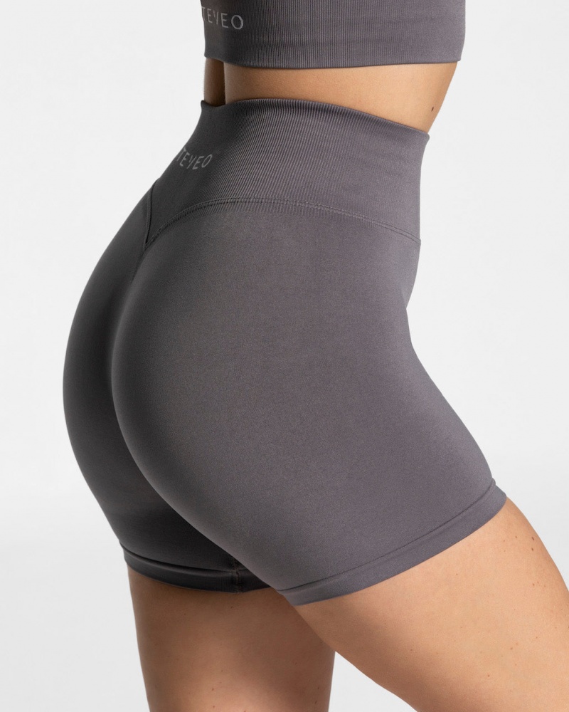 Deep Grey Women's Teveo Sensation Mini Shorts | 4025-GIFLP