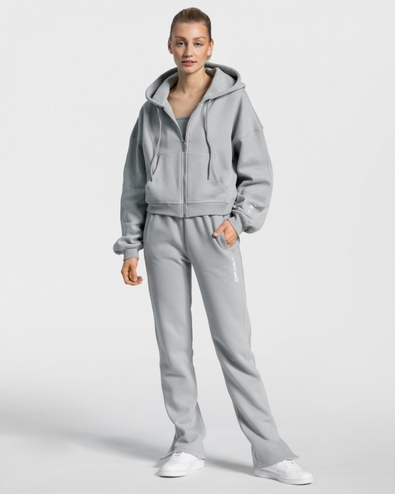 Grey Blue Women's Teveo Sassy Slit Jogger | 1764-CQWKA