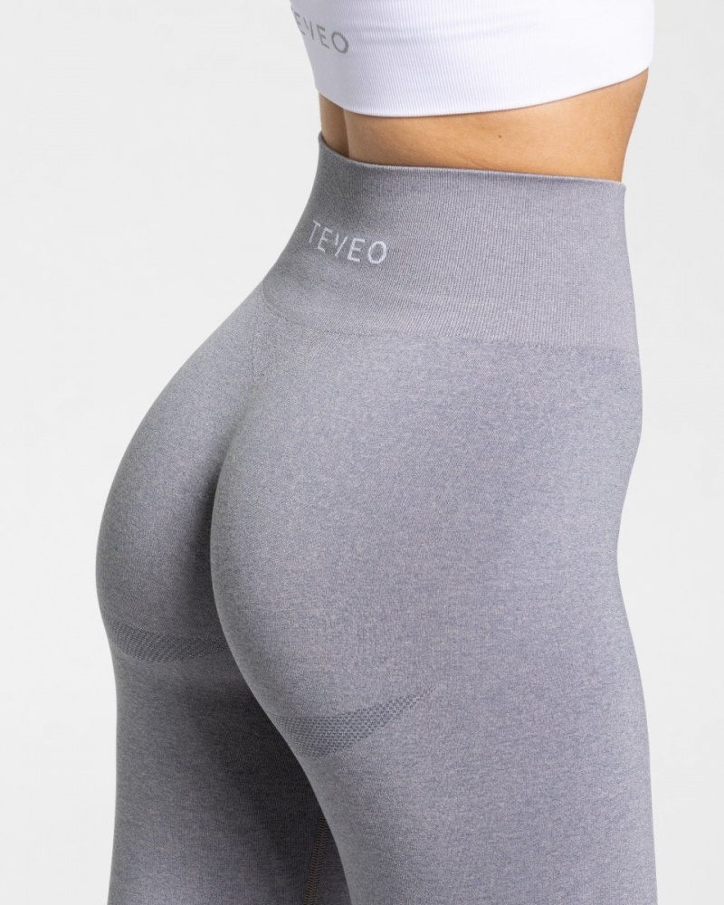 Grey Women's Teveo Classy Leggings | 1749-TEPZK