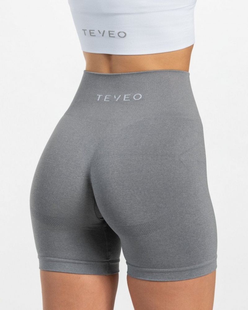 Grey Women's Teveo Classy Shorts | 8465-DXFAI