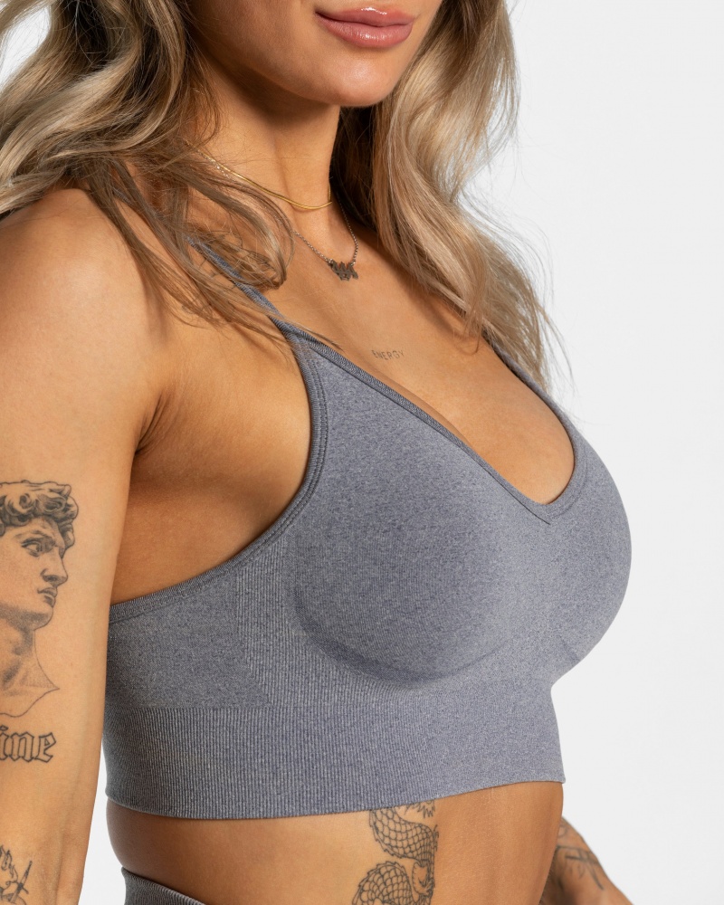 Grey Women's Teveo Evolution V2 Bras | 5192-QTPIW