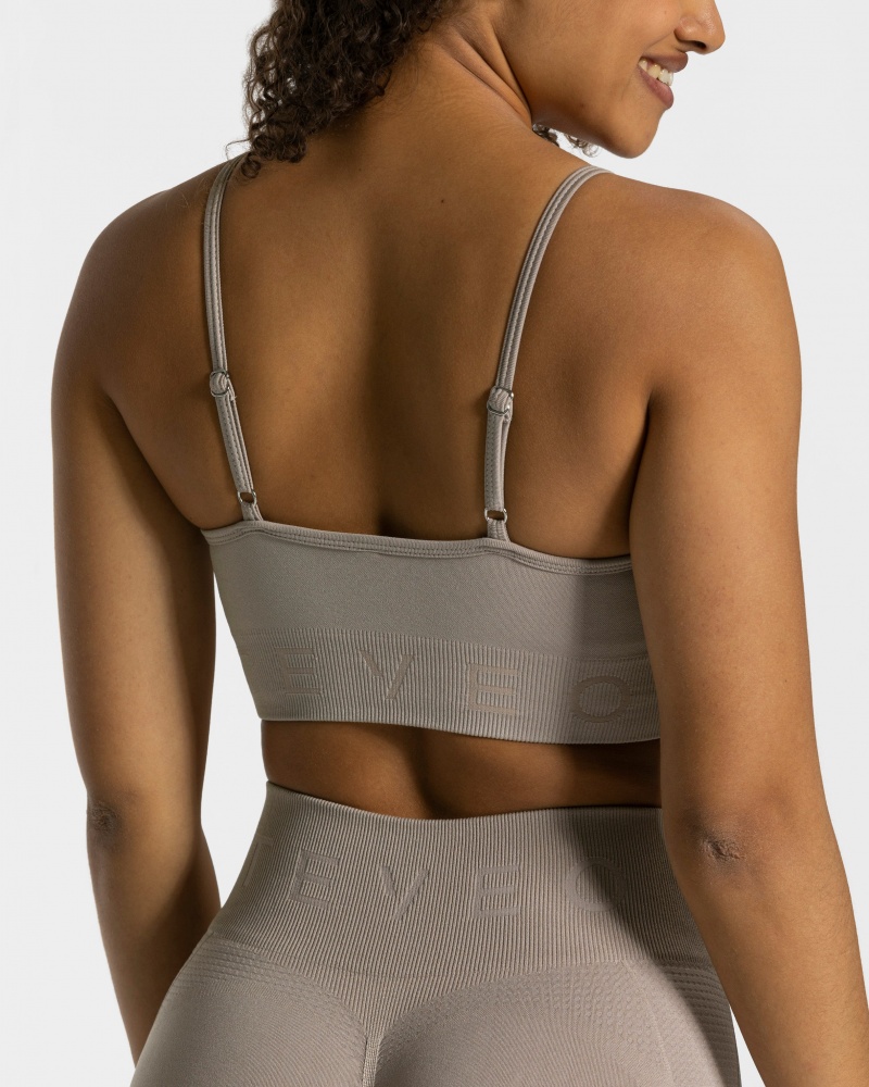 Grey Women's Teveo Focus Bras | 7204-BVRZP