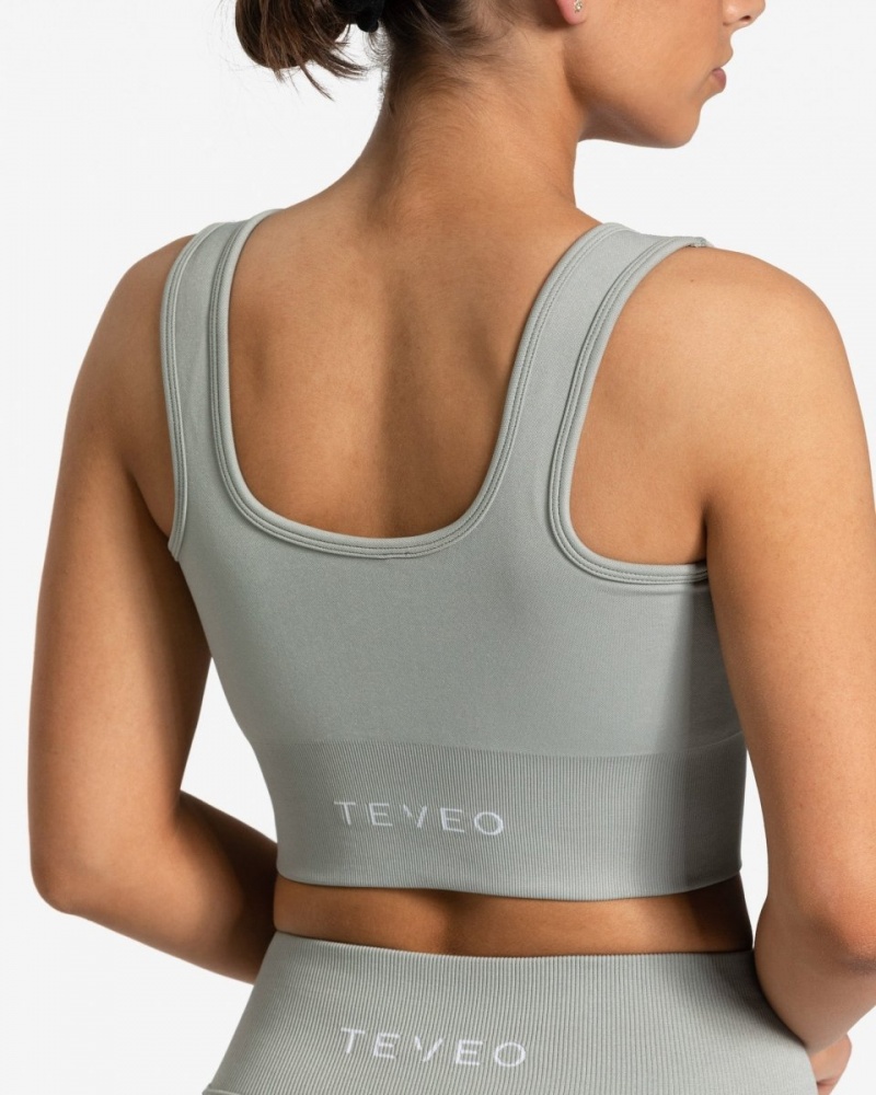 Grey Women's Teveo Sensation Bras | 4570-DKHVU