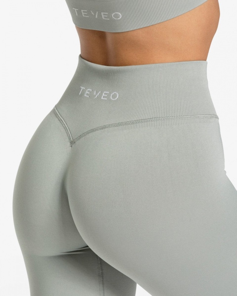 Grey Women's Teveo Sensation Leggings | 7053-PCZES