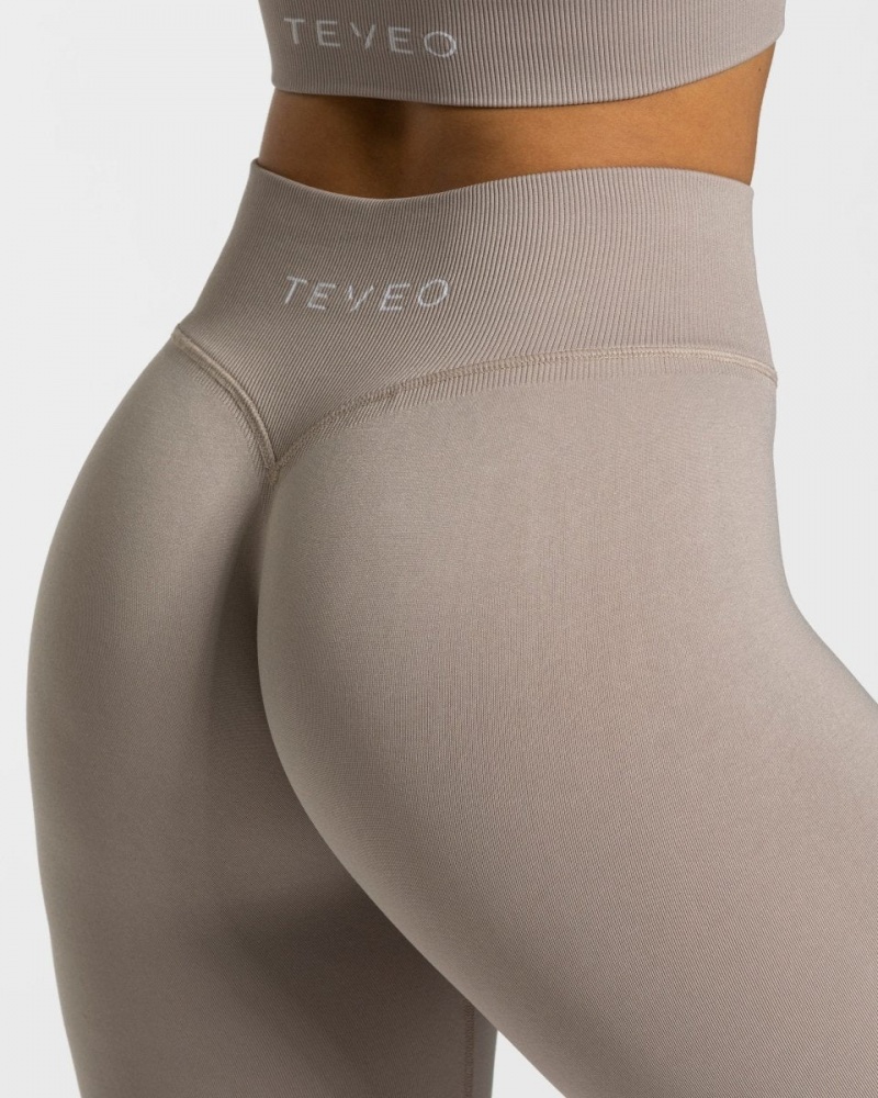 Grey Women's Teveo Sensation Leggings | 8902-JBIQK