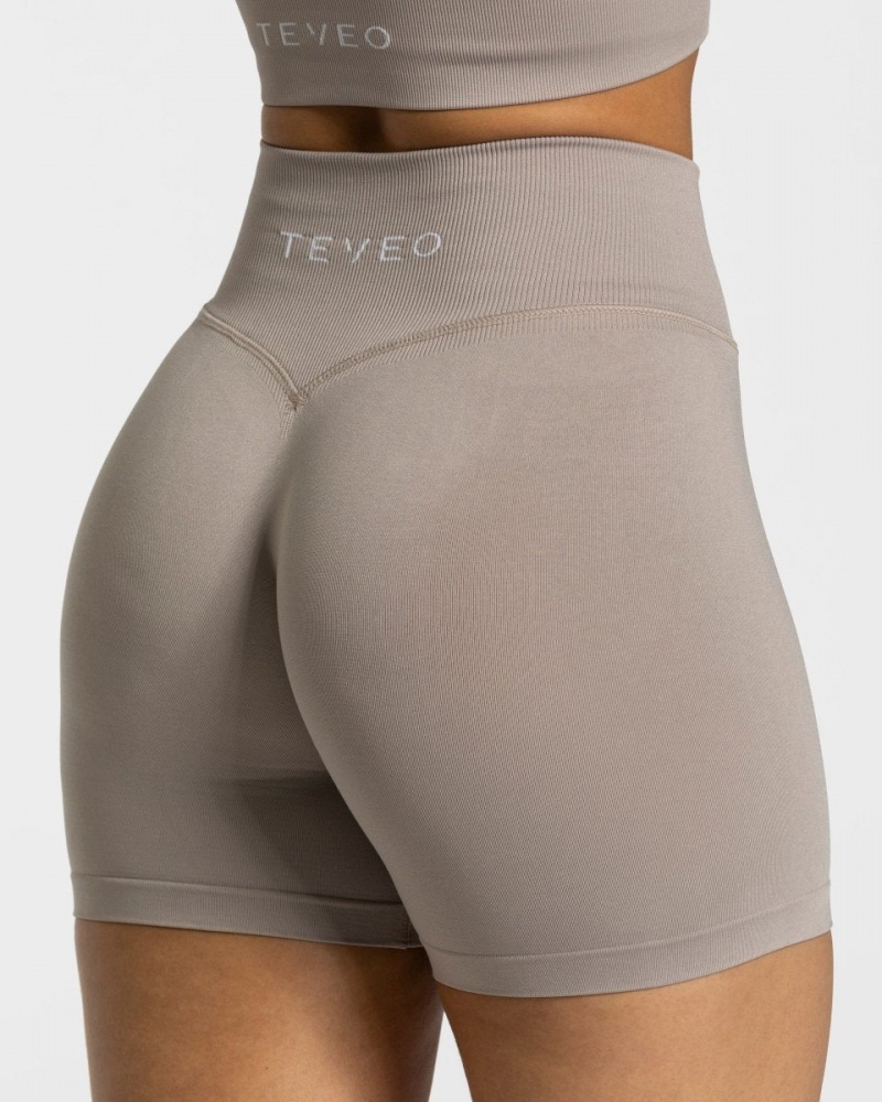 Grey Women's Teveo Sensation Mini Shorts | 3142-SAWOU