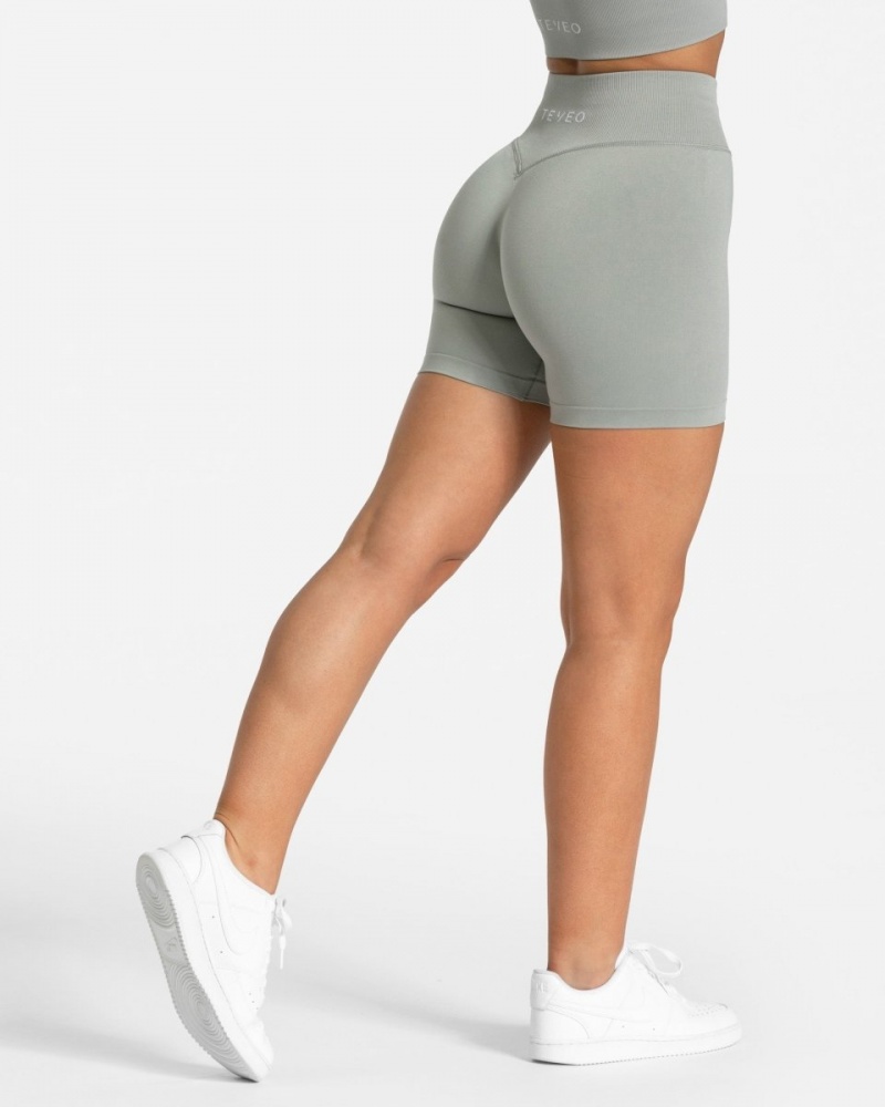 Grey Women's Teveo Sensation Mini Shorts | 3290-XUVLS