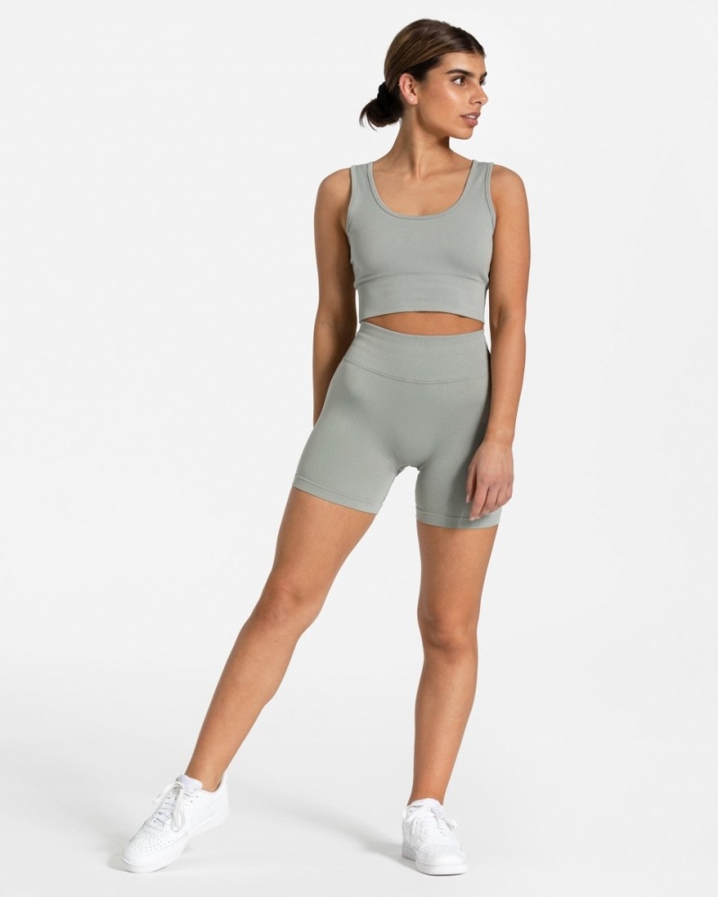 Grey Women's Teveo Sensation Mini Shorts | 3290-XUVLS