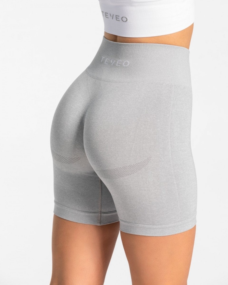 Light Grey Women's Teveo Classy Shorts | 6732-IQKBL