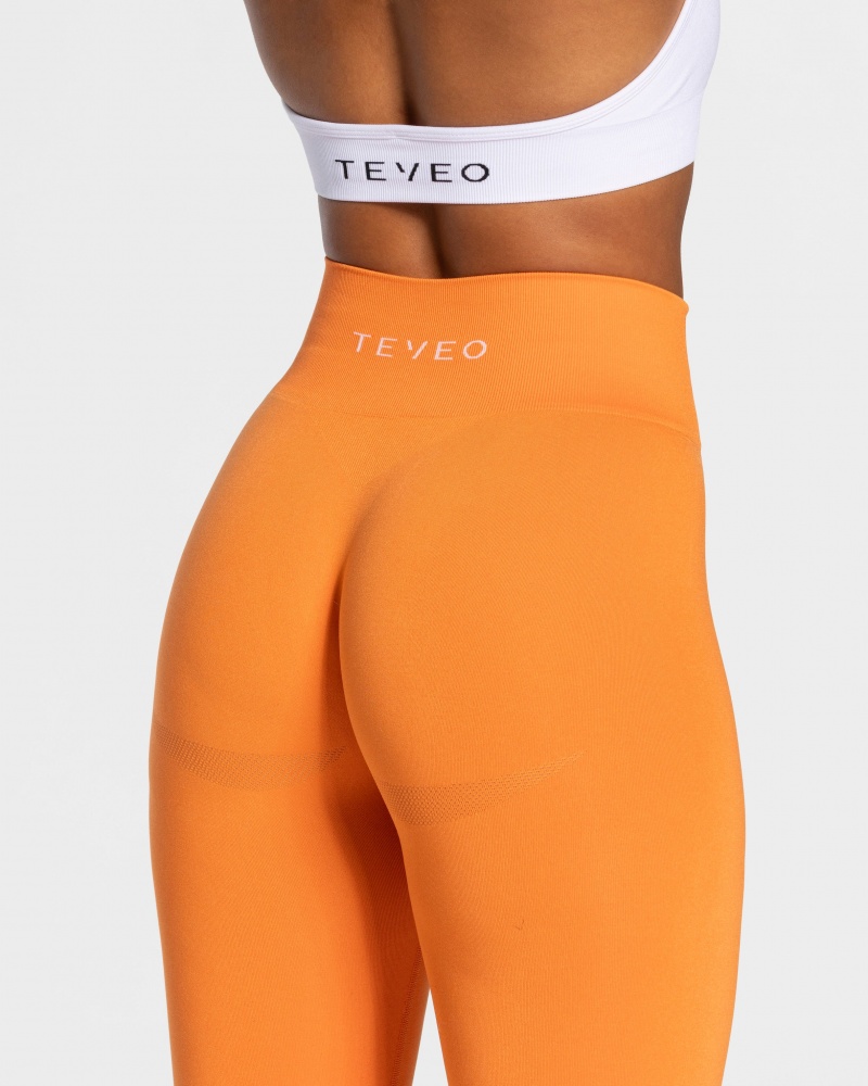 Orange Women's Teveo Classy Leggings | 2749-RTQIM