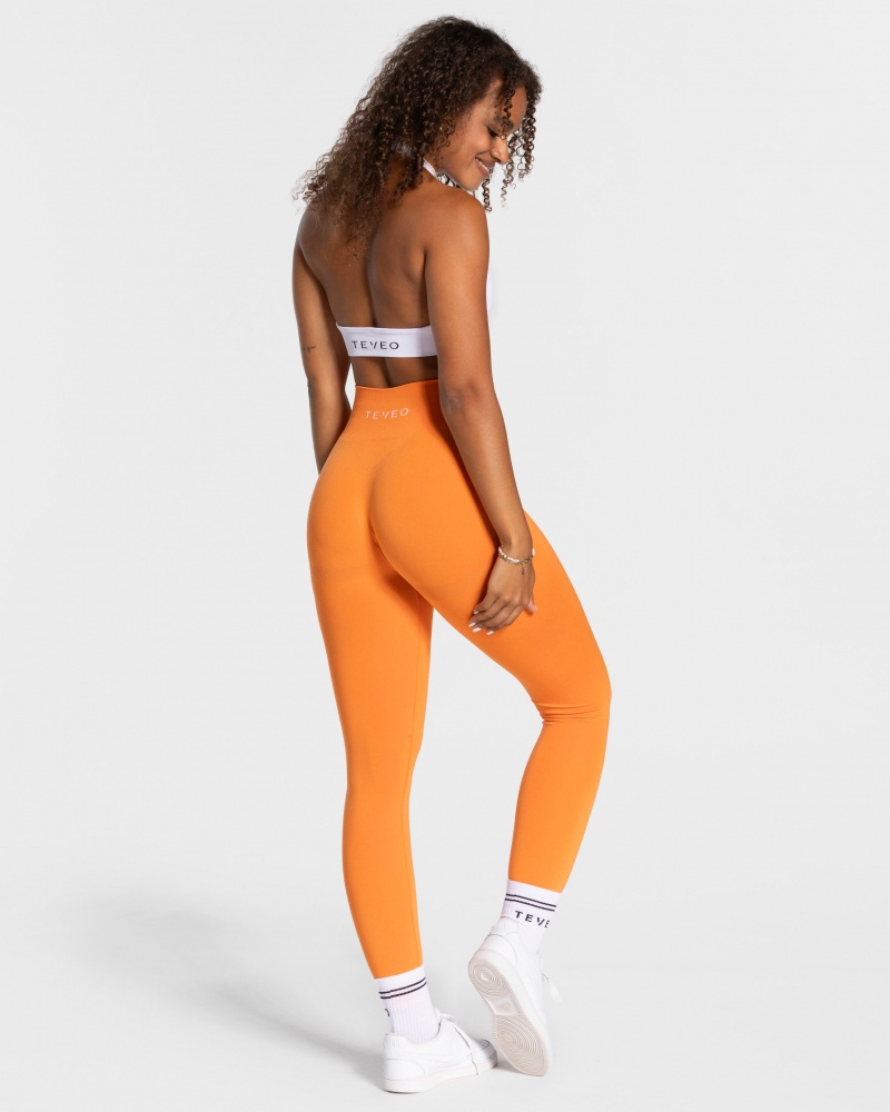 Orange Women's Teveo Classy Leggings | 2749-RTQIM