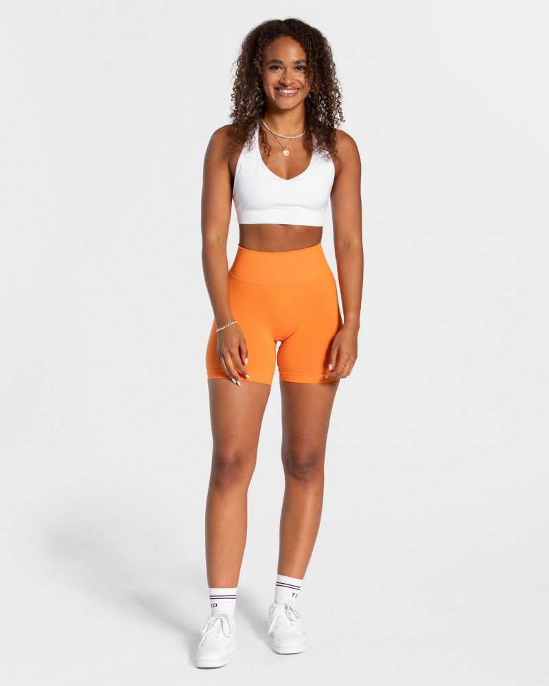 Orange Women's Teveo Classy Shorts | 6503-YLRZV