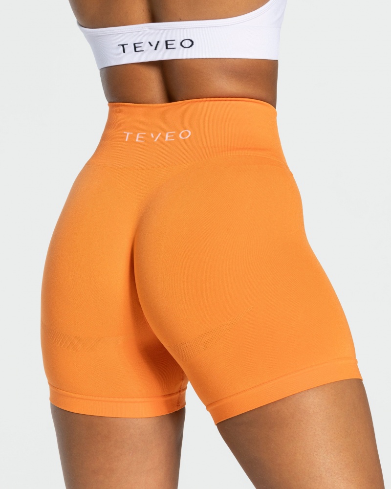 Orange Women's Teveo Classy Shorts | 6503-YLRZV