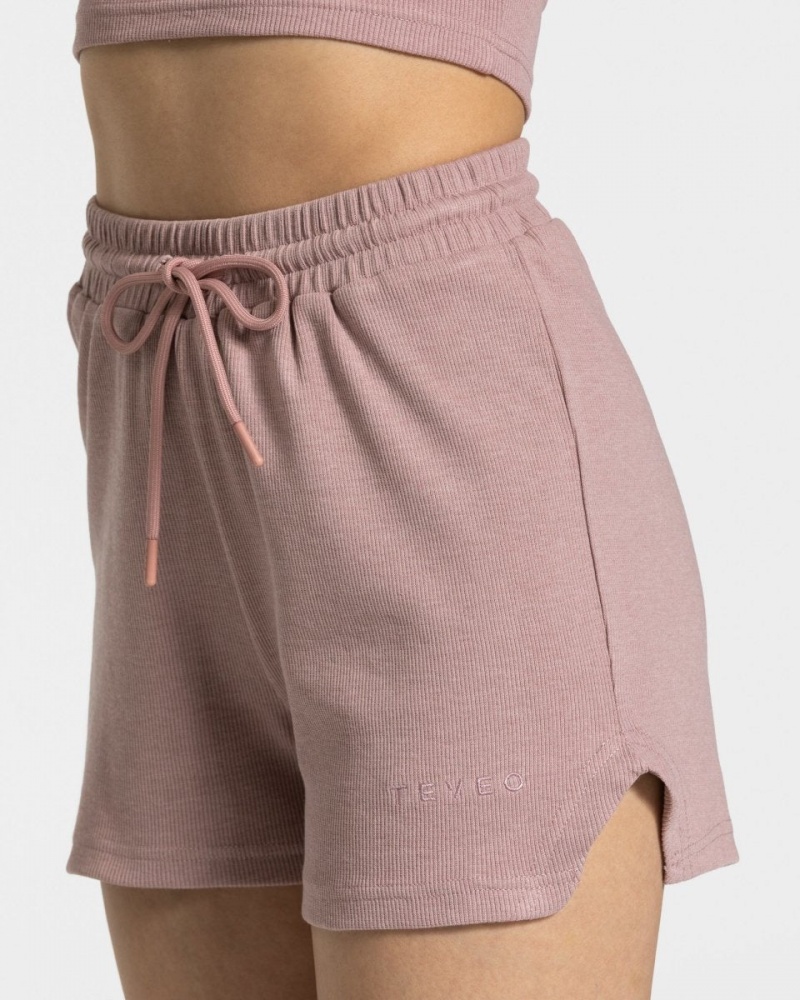 Pink Women's Teveo Lounge Shorts | 6104-JXQZW