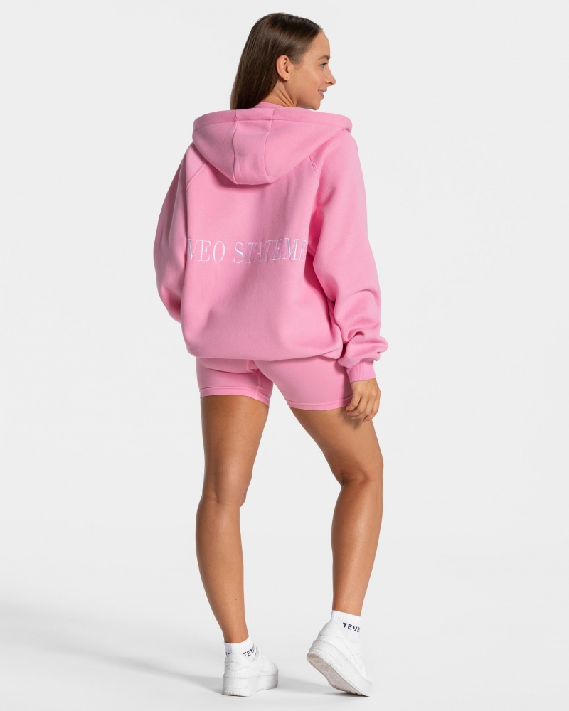 Pink Women's Teveo Statement Oversized Jackets | 8417-ZYQGV