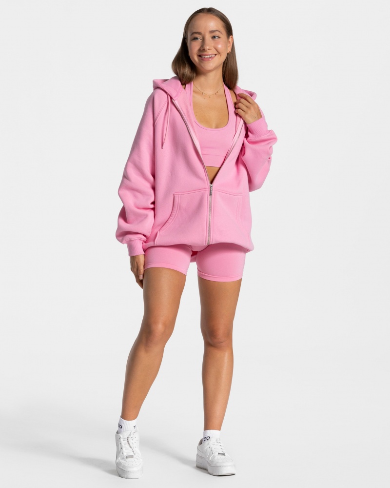 Pink Women's Teveo Statement Oversized Jackets | 8417-ZYQGV