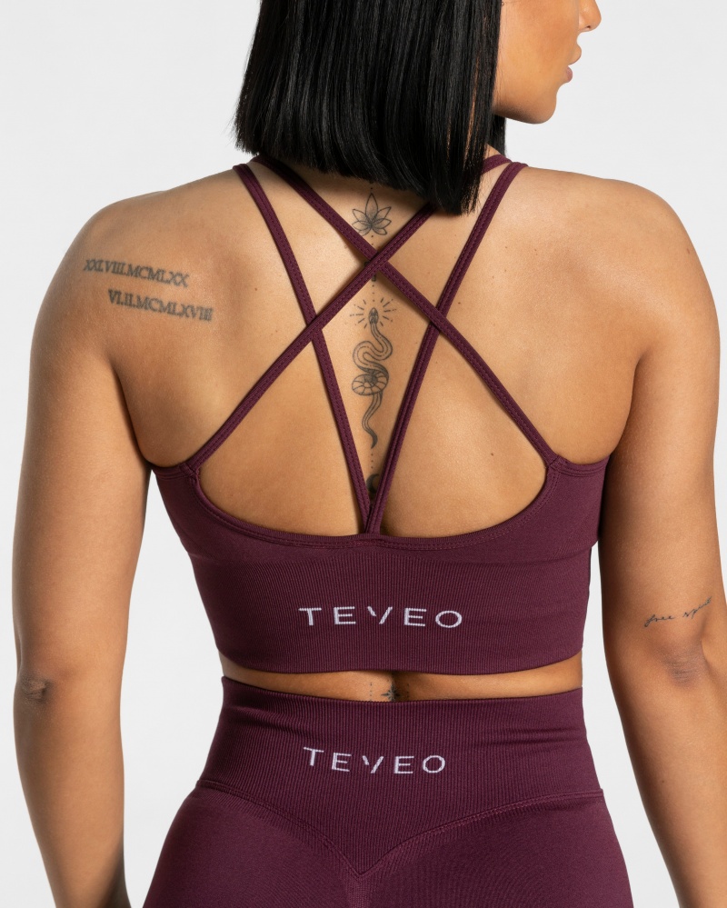 Purple Women's Teveo Statement Bras | 3976-RETNA