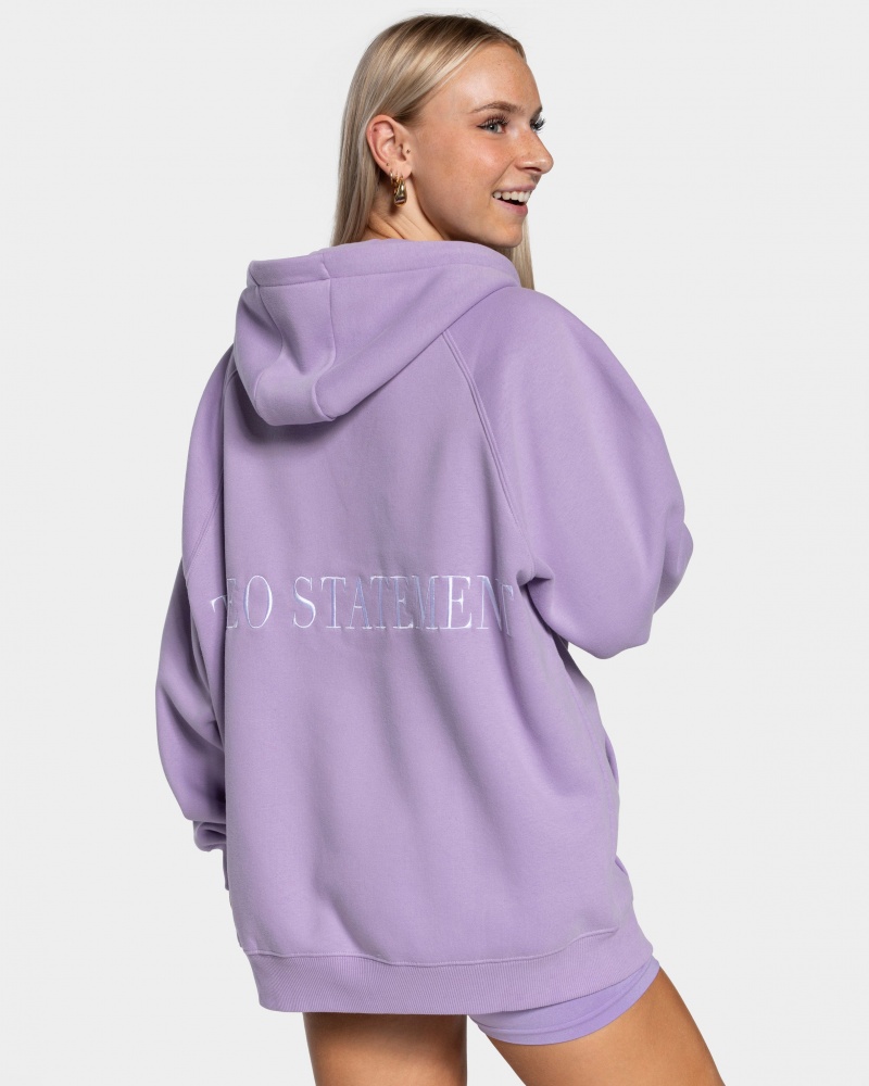 Purple Women's Teveo Statement Oversized Jackets | 8953-XHGNP