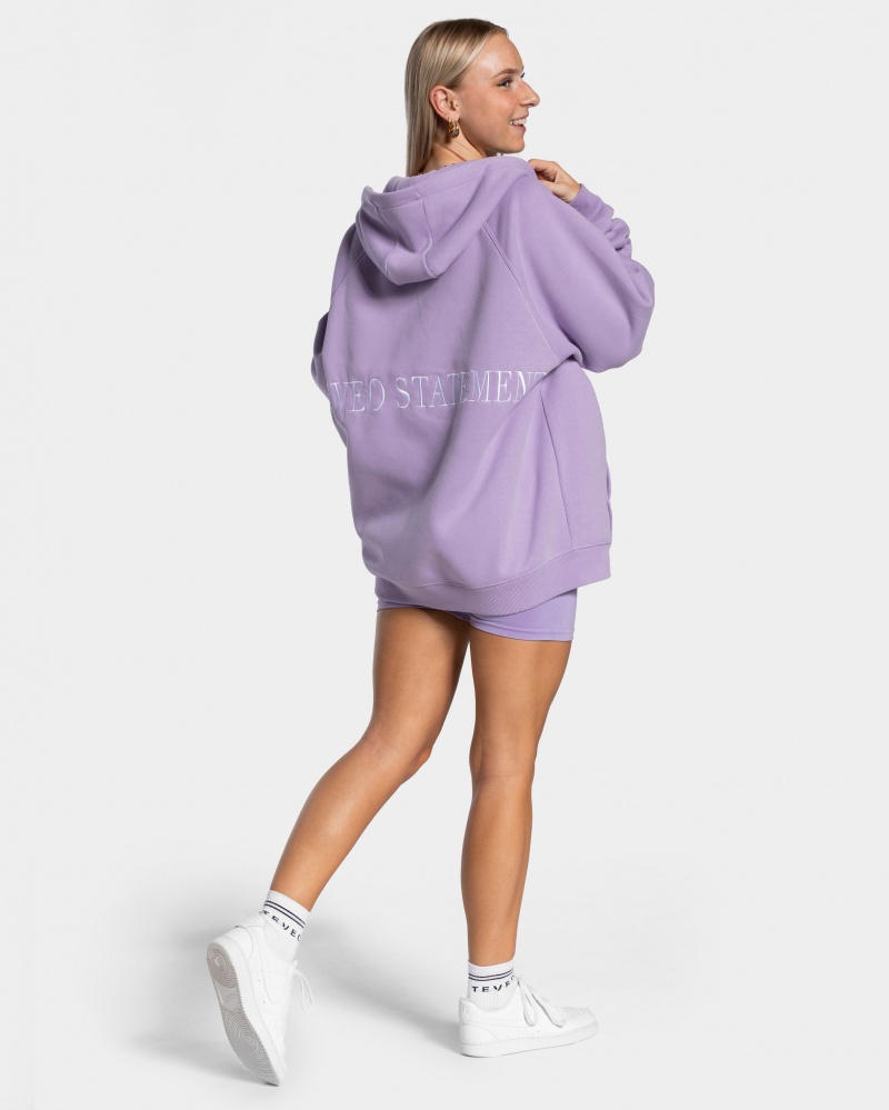 Purple Women's Teveo Statement Oversized Jackets | 8953-XHGNP