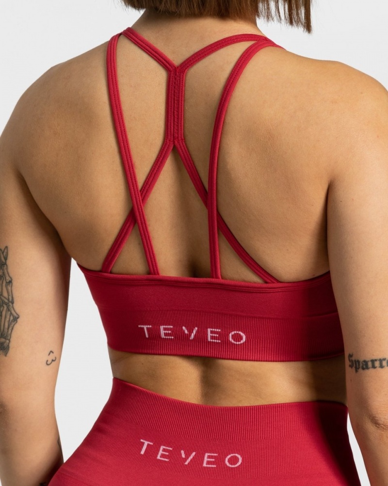 Red Women's Teveo True Bras | 1540-RENBS