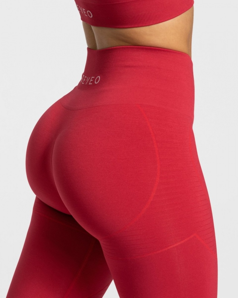 Red Women's Teveo True Leggings | 5746-IRJLD