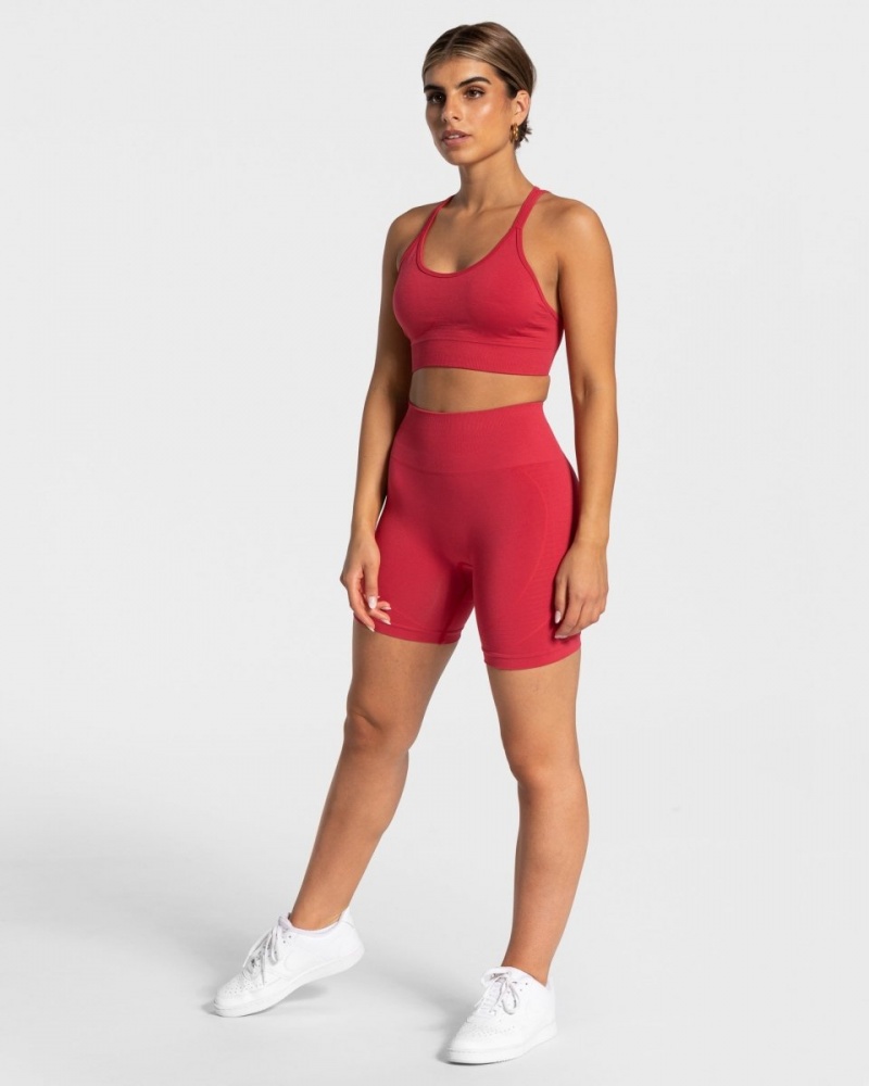 Red Women's Teveo True Shorts | 9871-GCLTK