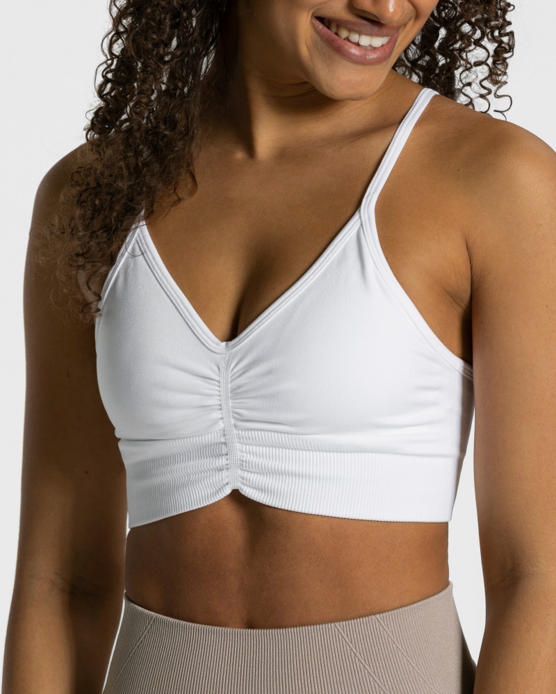 White Women's Teveo Focus Bras | 1923-MXDIL