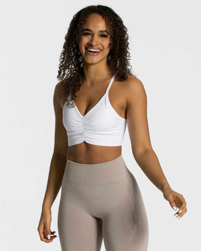 White Women\'s Teveo Focus Bras | 1923-MXDIL